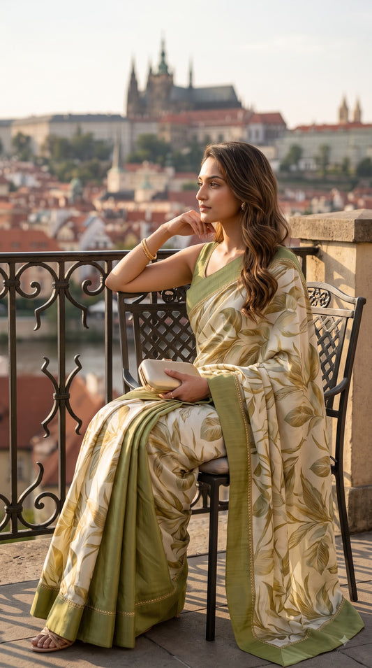 Viscose Silk Saree - Green