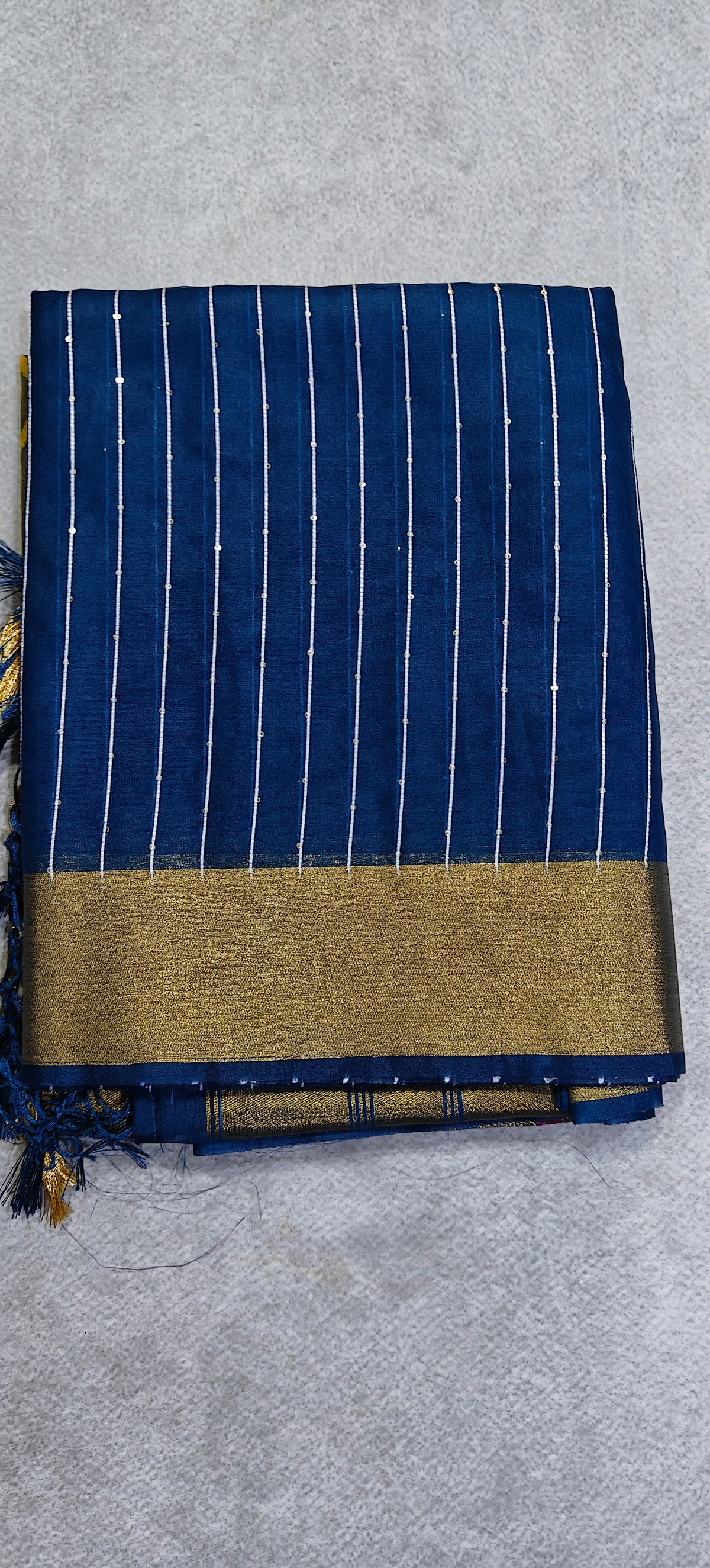 Organza Saree with Paithani Pallu - Teal