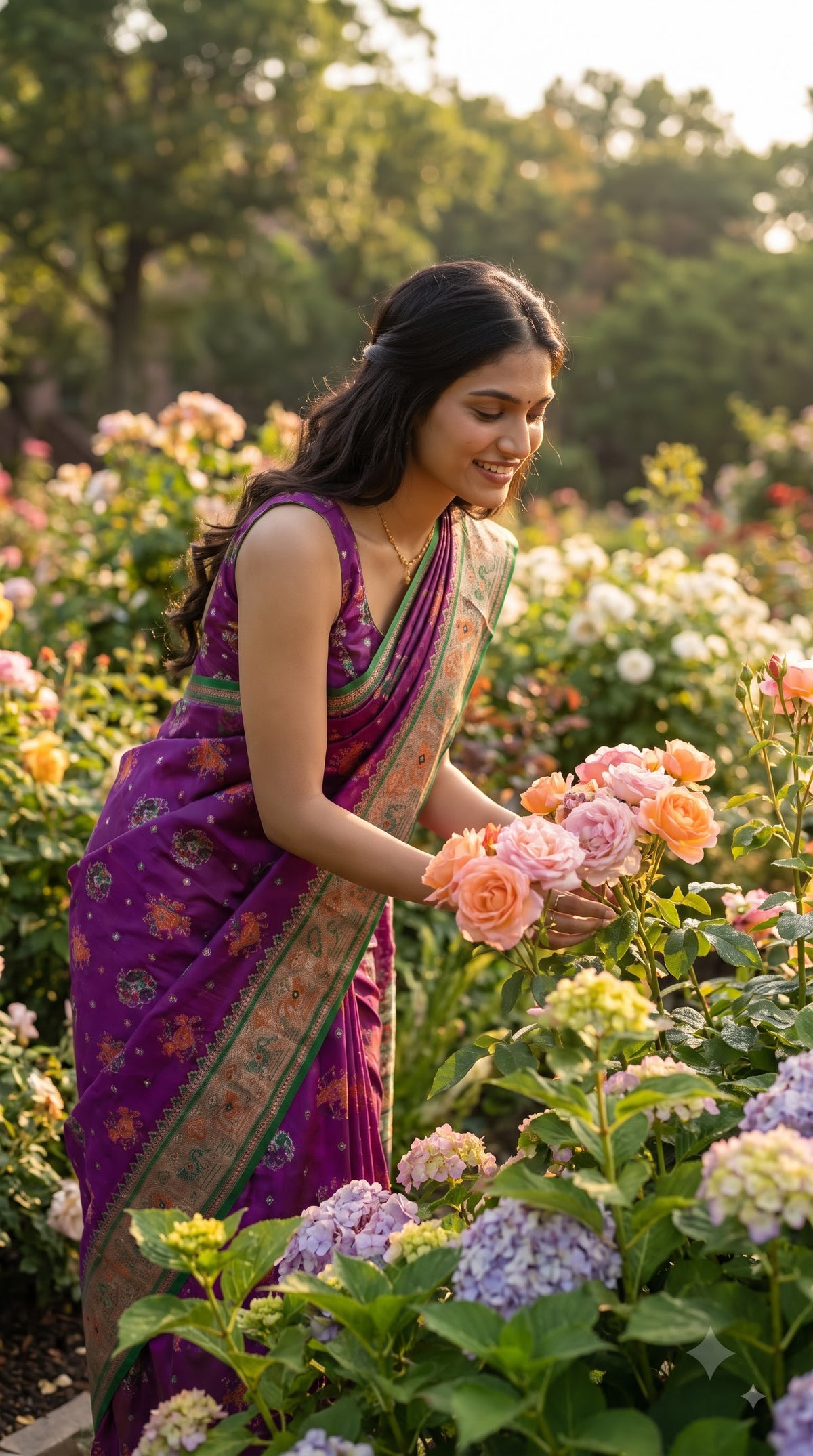 Viscose Silk Saree with Patola Weave - Purple