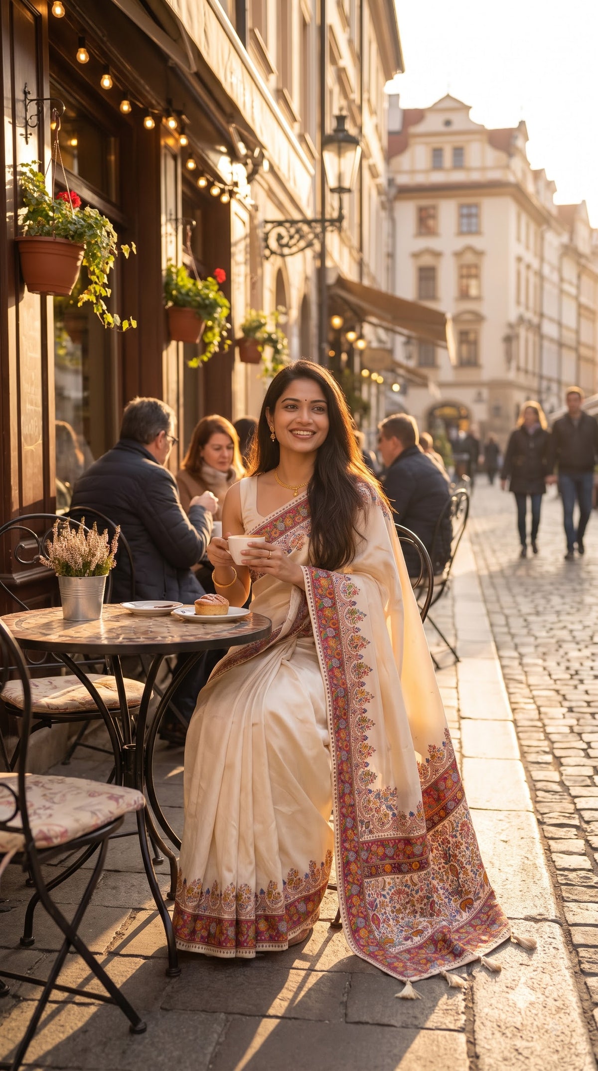 Pure Kani Silk Saree - Cream