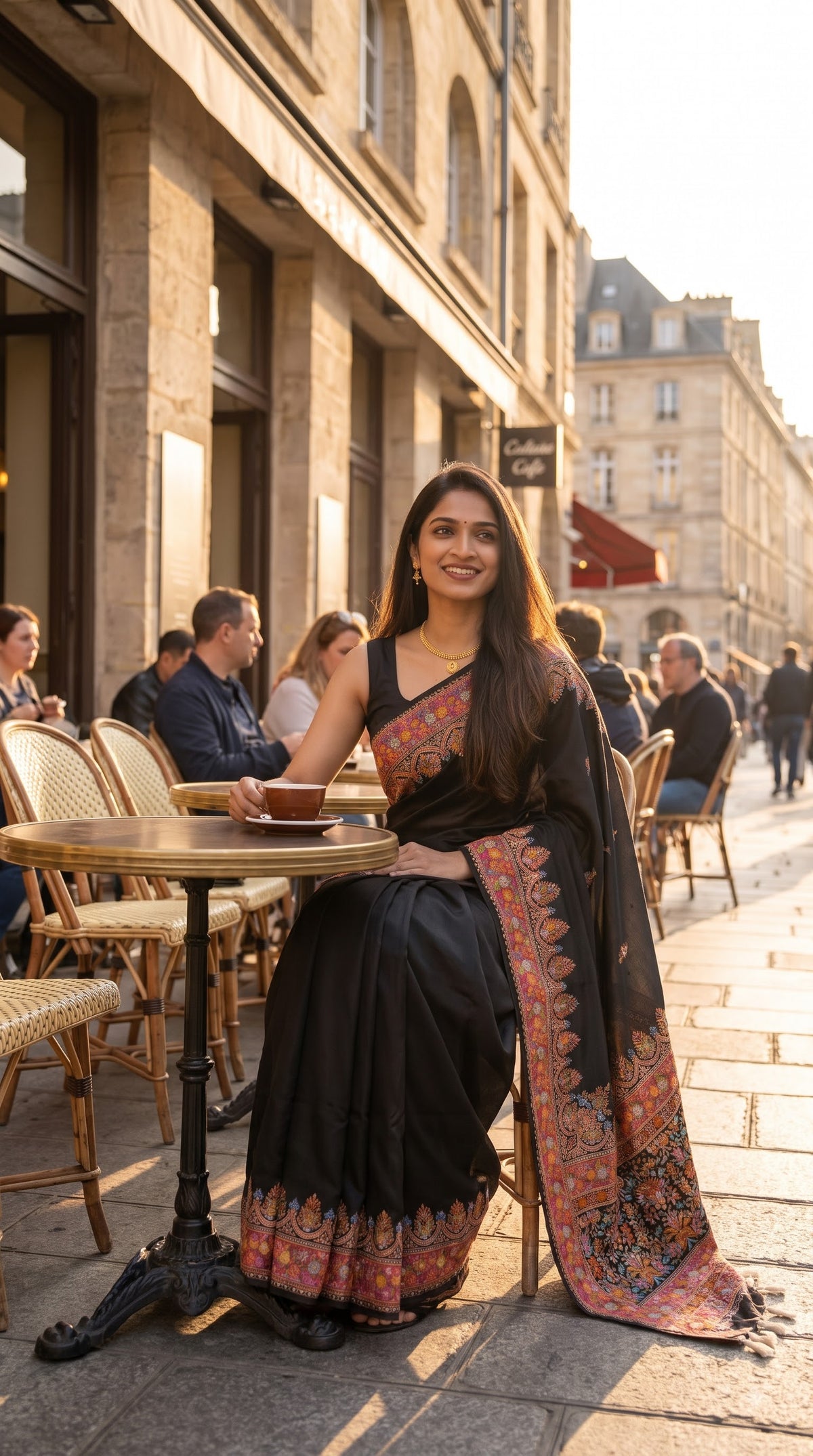 Pure Kani Silk Saree - Black